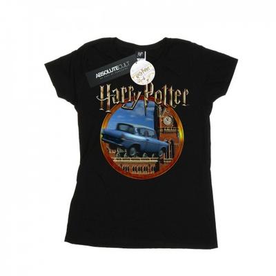 Womens/Ladies Flying Car Cotton T-Shirt