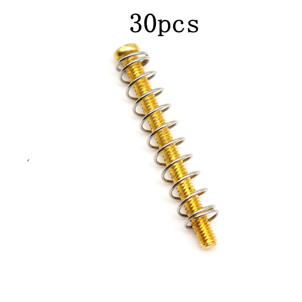 30Pcs Guitar Screws Humbucker Pickups Screw and Spring for Electric Guitar parts 3 Colors 2.5×32mm