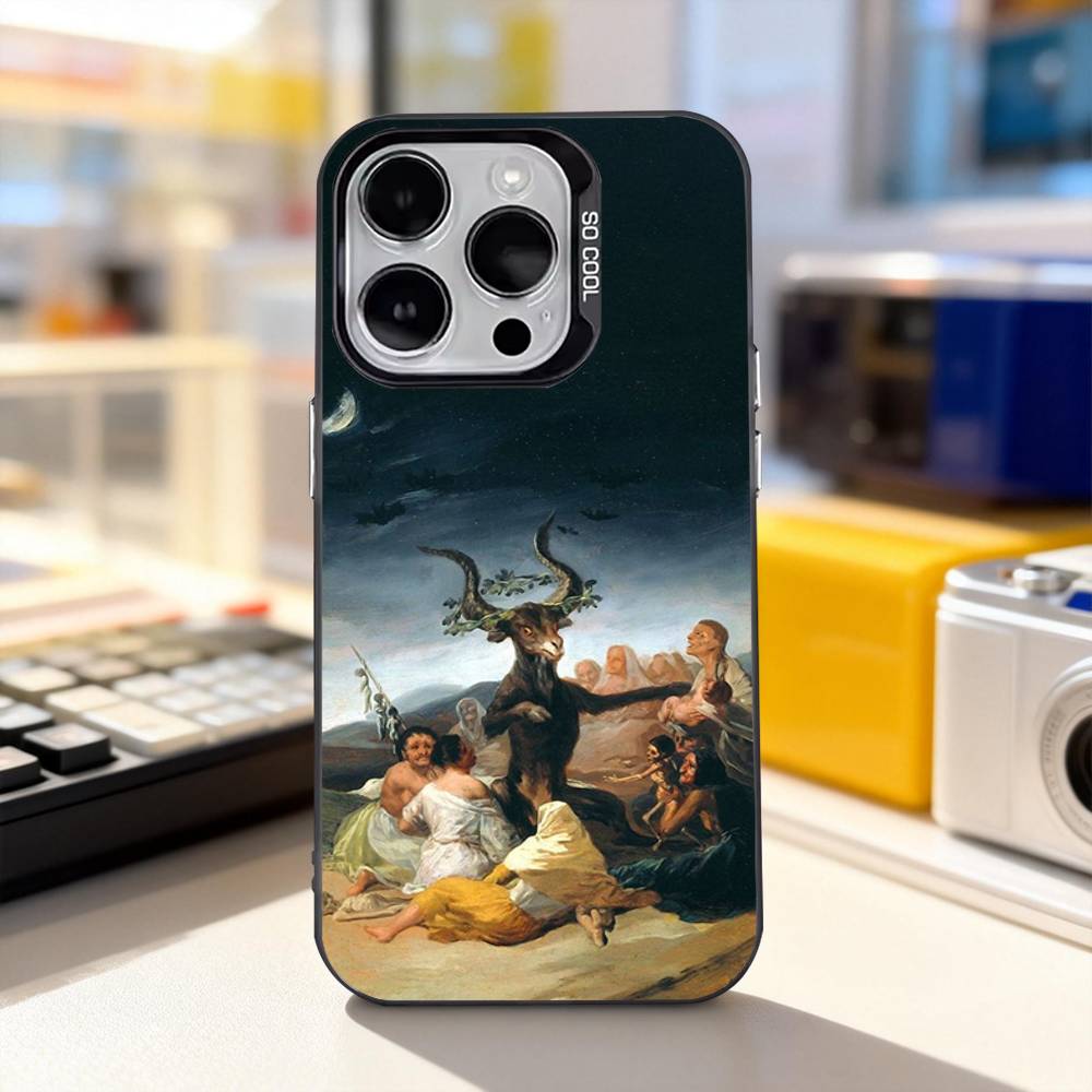 Spain F-Francisco Goya Art Phone Case For iPhone 17,16,15,14,13,12,11,Pro,XS,Max,Plus,Mini,SE4,E Black Matte Shockproof Cover