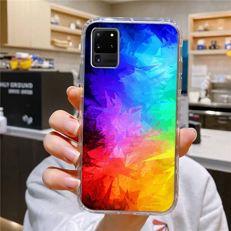 

Чехол для телефона в минималистичных цветах для Samsung Galaxy S10 S10e S8 S9 Plus S7 A70 Edge Note10 прозрачный чехол A51