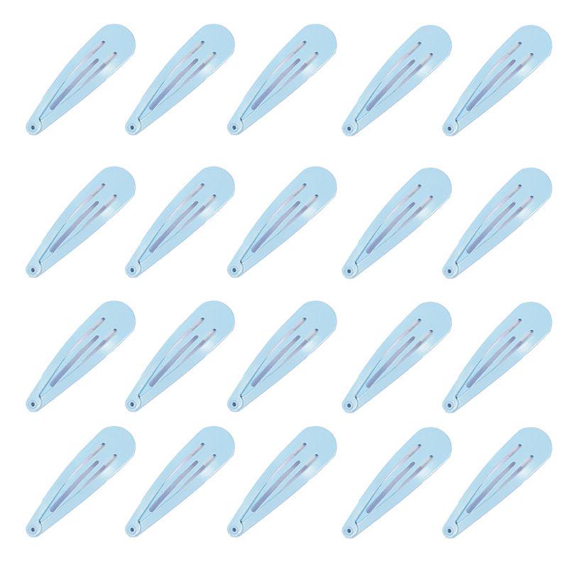 20Pcs 5cm Children Snap Barrette Baking Paint Macaron BB Hair Clip Princess Birthday Hair Styling