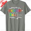 Battery Life of A School Lunch Lady Cafeteria Worker Funny Unique TShirt Crewneck Loose Casual Style Regular Short Sleeve