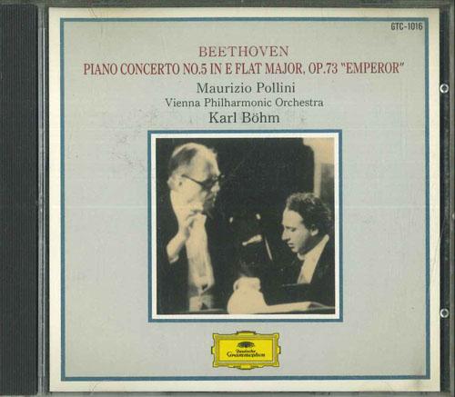 CD MAURIZIO POLLINI KARL BOEHM VIENN Beethoven Piano Concerto No5 In E F GTC1016 POLYDOR Japan Classical Used