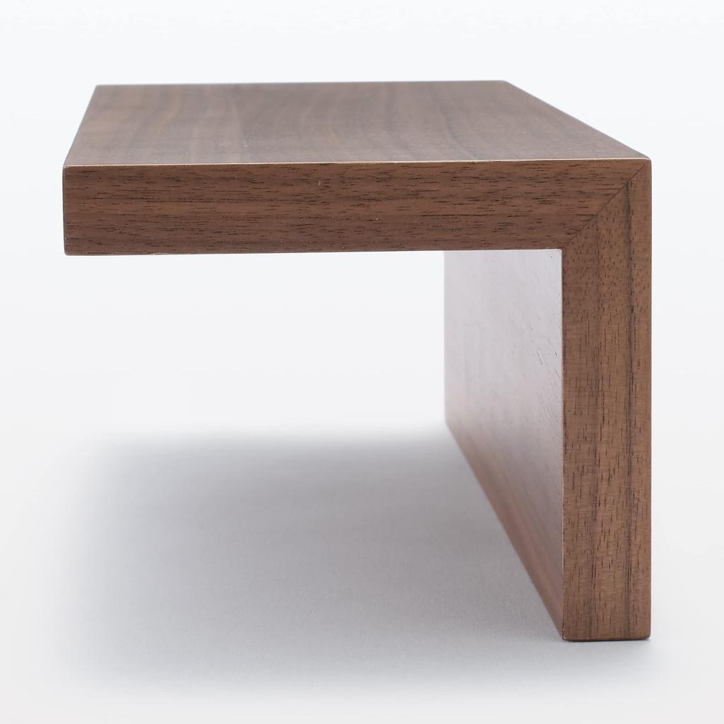 MUJI Furniture Walnut 30cm Wide X 12cm Deep X 10cm Product 12939863 Wall-Mounted Shelf, Veneer, High, Number
