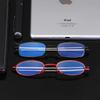 2022 Folding Reading Glasses With Case Men Women Telescopic Rotation Presbyopia Eyeglasses Includes Glasses Case +1.0~+4.0