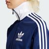 Adidas Originals Beckenbauer Track Striped Logo Print Stand Collar Zip Long Sleeve Sweatshirt Women sweatshirt Dark-Blue IY2222