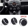 Enhance the Night Look of Your For Mazda 2 Demio Interior with Reflective Switch Knob Climate Control Buttons Set of 3