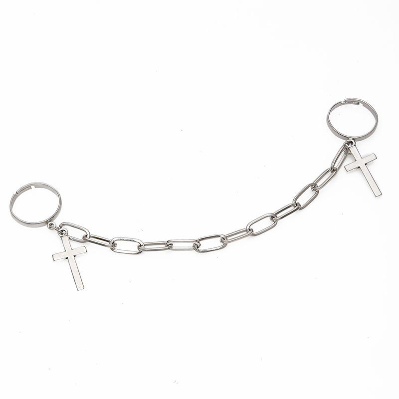 Bracelet de poignet en chaîne géométrique Punk pour femmes, ensemble de breloques, Couple Emo, bijoux à la mode, cadeaux