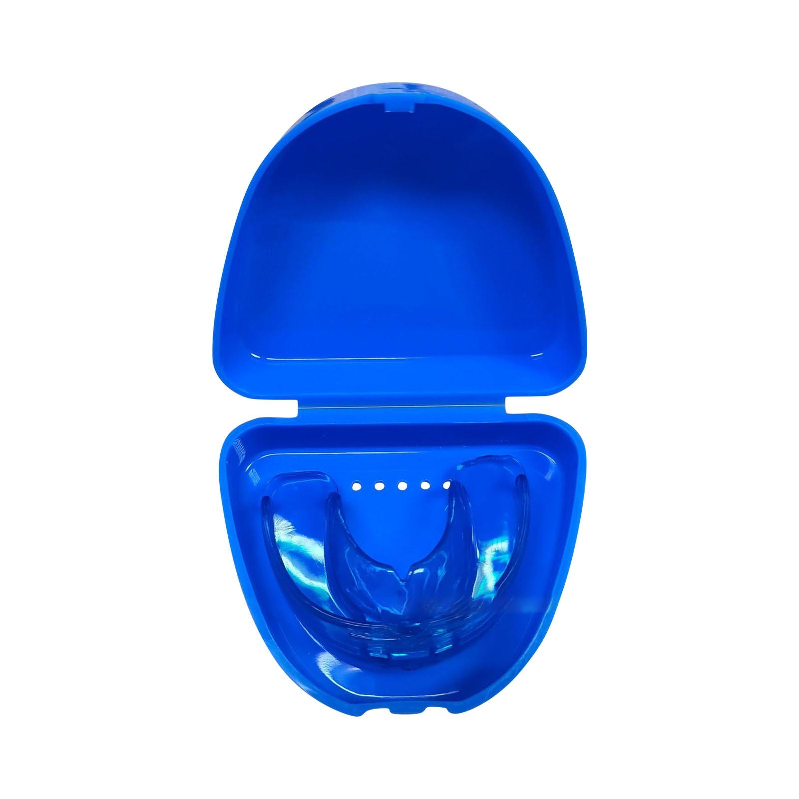 

Капа для скрежетания зубами Ортодонтические брекеты Ночная капа для взрослых при скрежетании зубами One Size синий