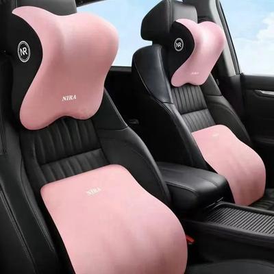 Memory Foam Car Universal Headrest Lumbar Cushion Back Cushion Lumbar Pillow Car Comfort Neck Pillow Car General Accessories