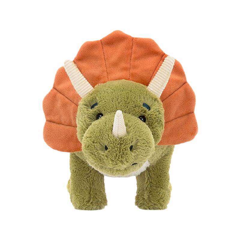 Jellycat Dinosaur Series Triceratops Companion Doll Plush Doll 23cm High