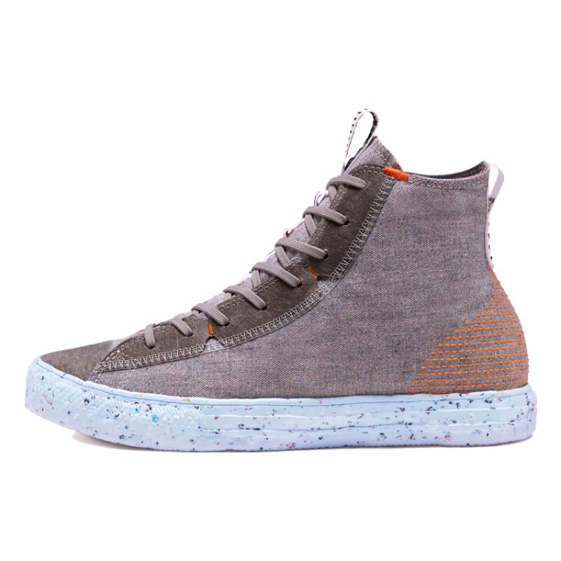 

Converse Chuck Taylor All Star Crater Comfortable and Versatile High-Top Canvas Shoes Unisex Gray Orange 37