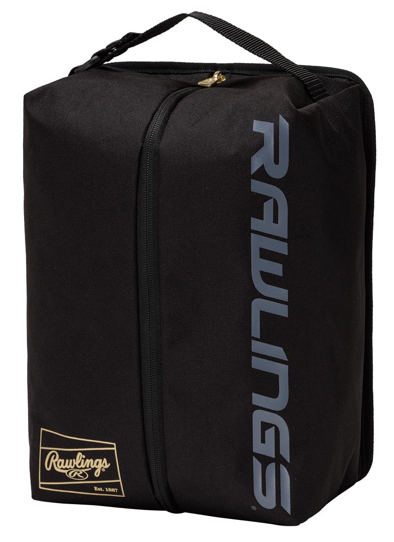 

Кейс для бейсбольной обуви Rawlings ESC16S01 Ш25 x В34 x Г14см Черный/Черный,