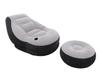 Velvet Armchair with Footstool 130 X 99 X 76 Cm INTEX 68564