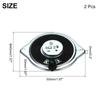Uxcell 2 Stück 2W 8 Ohm Kleine Lautsprecher Mikro-Magnetlautsprecher mit Metallohrmuschel Mini-Lautsprecher für DVD EVD Multimedia Mobil Tragbar Werbung