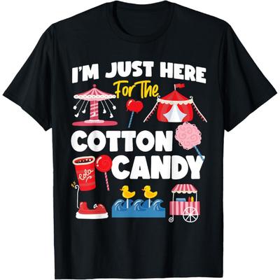 County Fair_ I'm Just Here For The Cotton Candy T-Shirt
