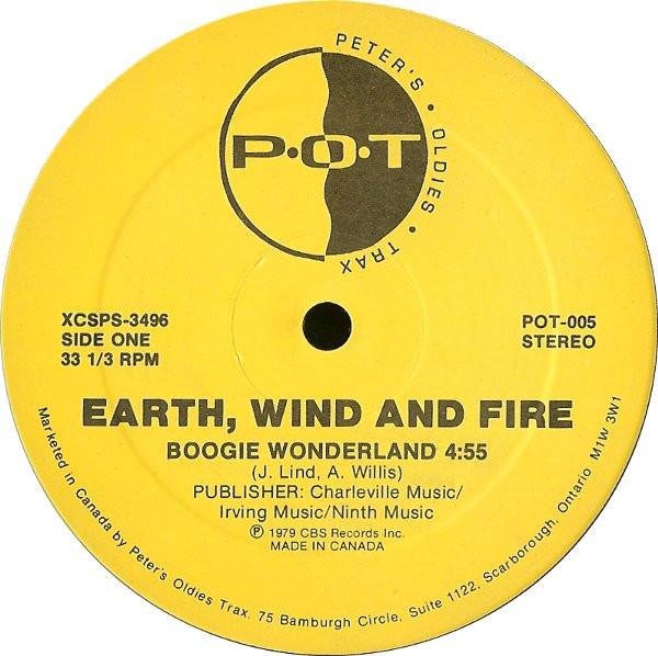 

12inch Record EARTH WIND FIRE THE EMOTIONS Boogie Wonderland Best Of My Love POT005 PETERS OLDIES Canada SoulFunk Used
