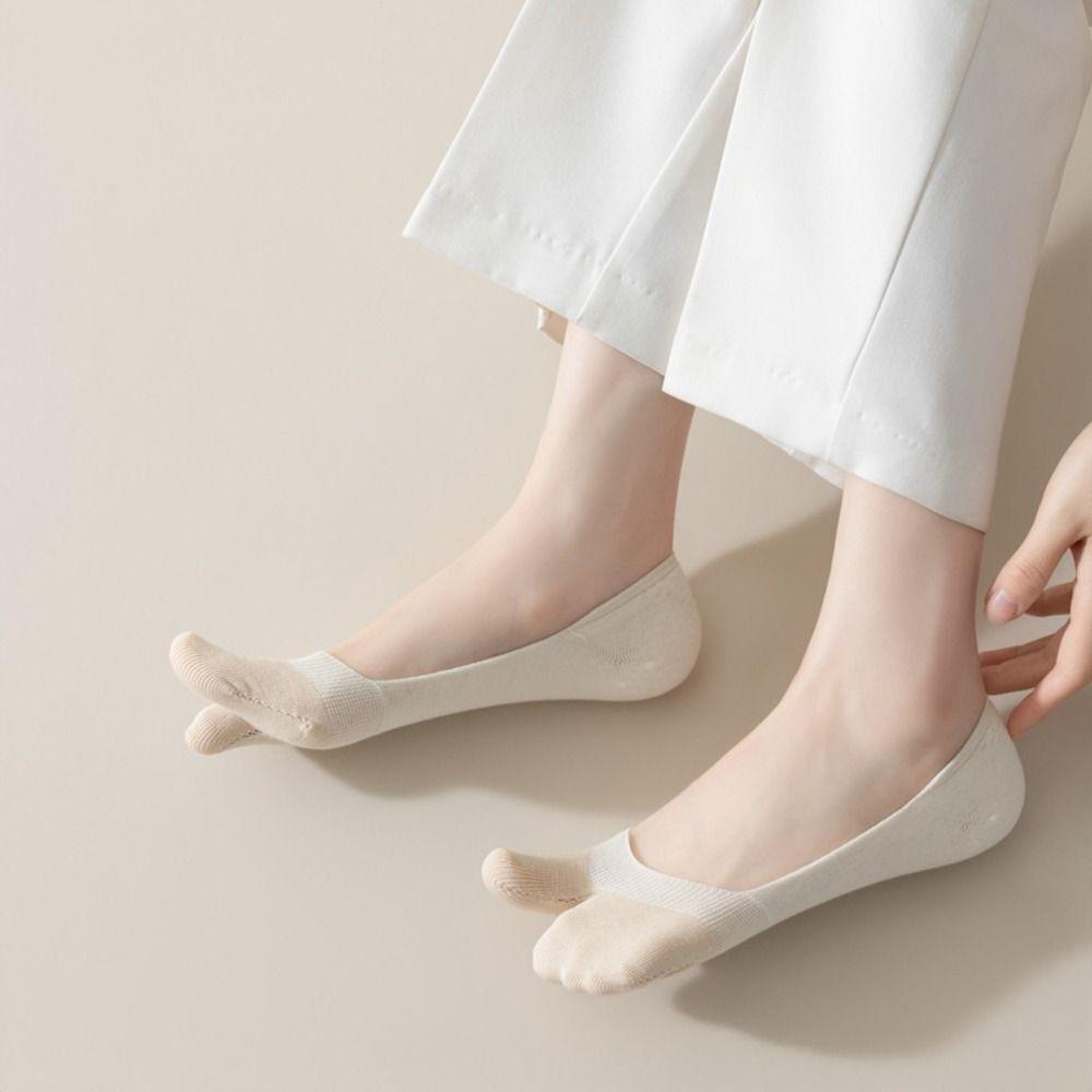 Soft Split-toe Socks Average Size Flip Flops Socks New Boat Socks