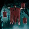 Halloween Hanging Ghost Skull Decoration Scary Skeleton Prop for Haunted House Party Garden Outdoor Indoor Decor 90x55cm