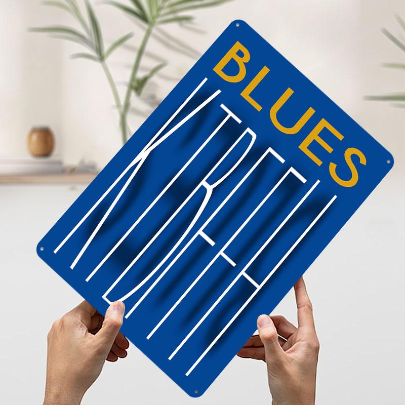

Blues KTBFFH Text Art Poster Customized Wall Art Vintage Metal Signs Retro Tin Plaque for Man Cave Home Decorations Wand Deko 7.9x11.8In(20x30cm)