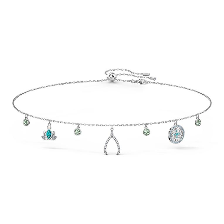 Swarovski Symbolica Dreamy Love Bone Necklace Crystal Stone Necklace Women necklace 5521449 Box+Shopping Bag (Random Color)