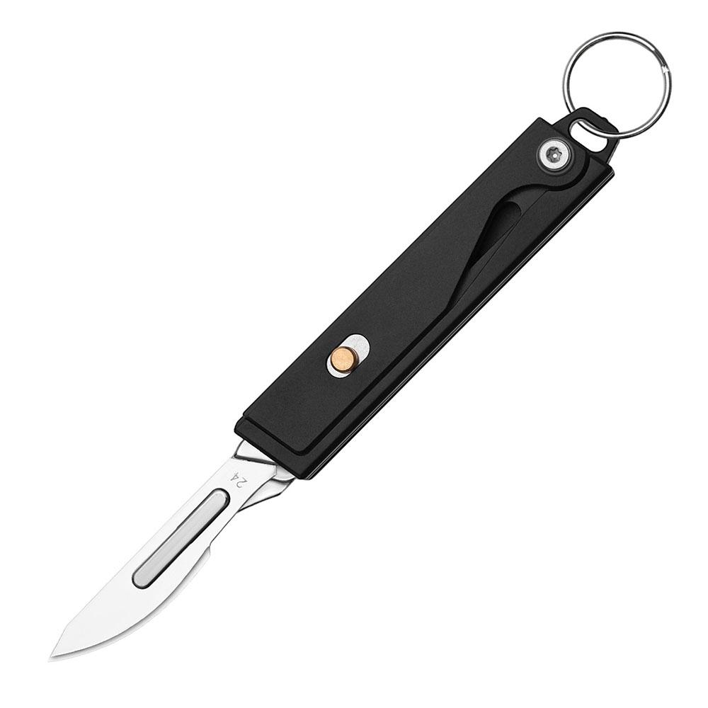 Stainless Steel Surgical Knife EDC Key Chain Pendant Sharp Pocket Knife Carry-on Unpacking Express Package Utility Gadgets Tool