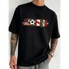 100% Cotton Men's Printed Casual T-Shirt, Soft and Comfortable Short-Sleeve Top for Summer