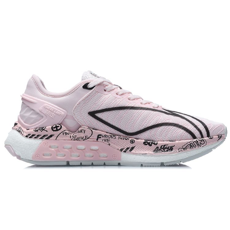 Li Ning Fierce Steed 5 Lightweight Support Stability Shock Absorption Wear-Resistant Low-Top Lifestyle Casual Shoes Women Sneaker ARZR002-3
