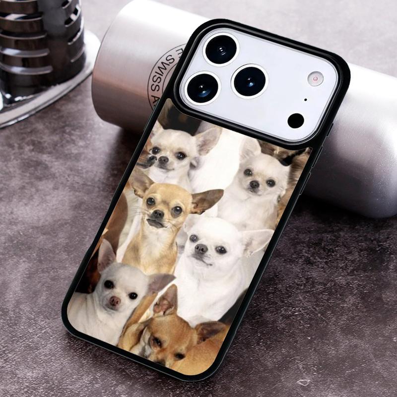 Chihuahua Dog Cute Animal Phone Case For iPhone 17 16 15 14 13 12 11 Pro Max Plus 17Air Soft Silicone Cover