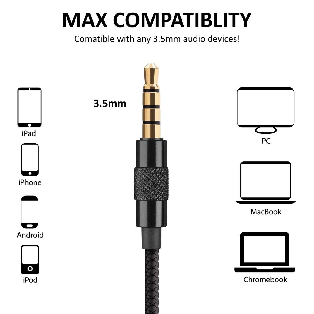 LUDOS SPECTA Compatible with iPhone and with Volume Remote Jack Earphones, Android, Wired, Microphone, Control, Control, In-Ear Type, 3.5mm