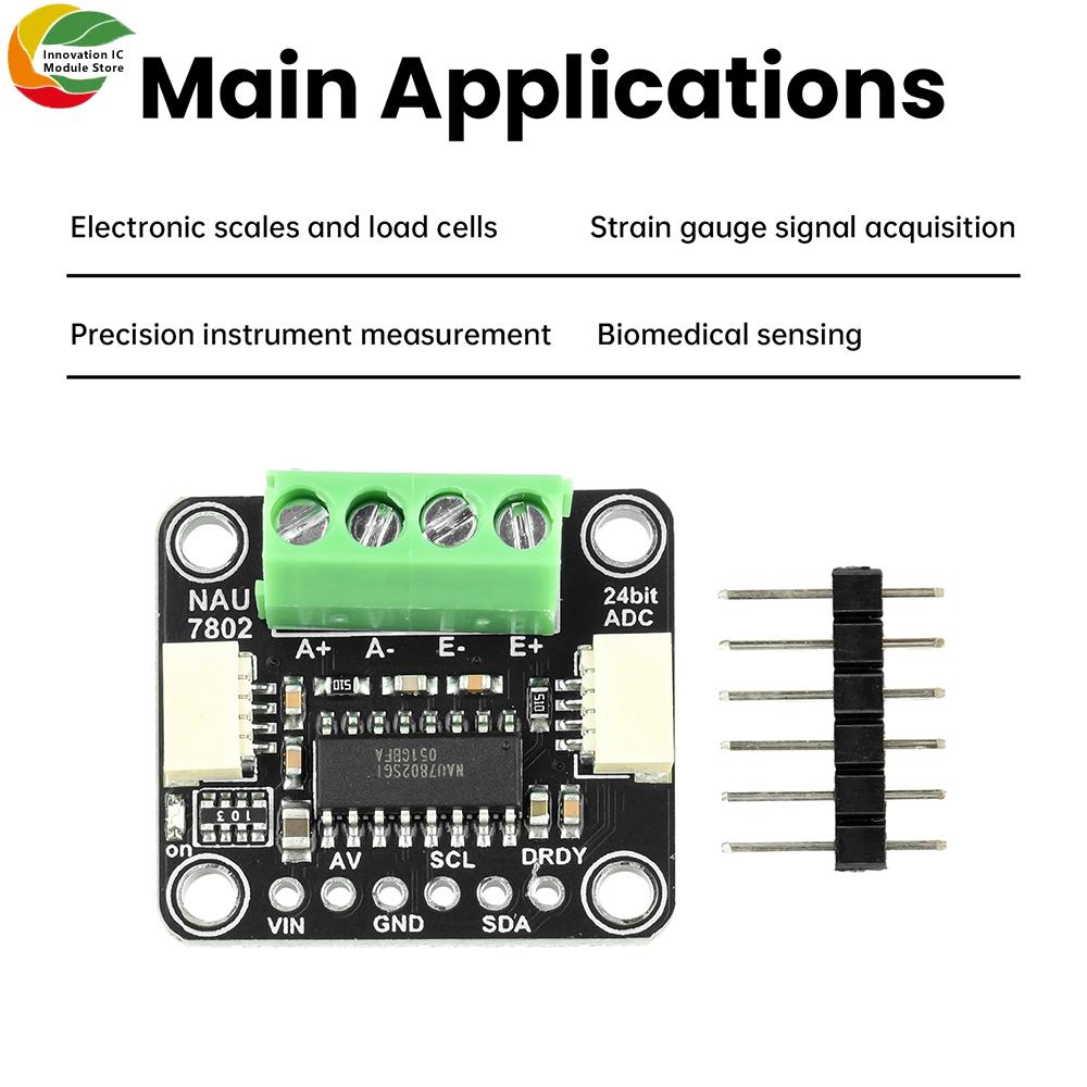 NAU7802 High-Precision Adc Module 24 Bit Adc Data Conversion Pressure Module Compatible With STEMMA QT/Qwiic