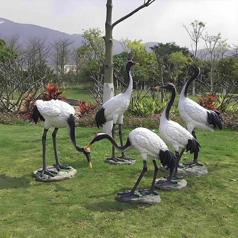 KESSZAL Outdoor Flying Crane Garden Statue