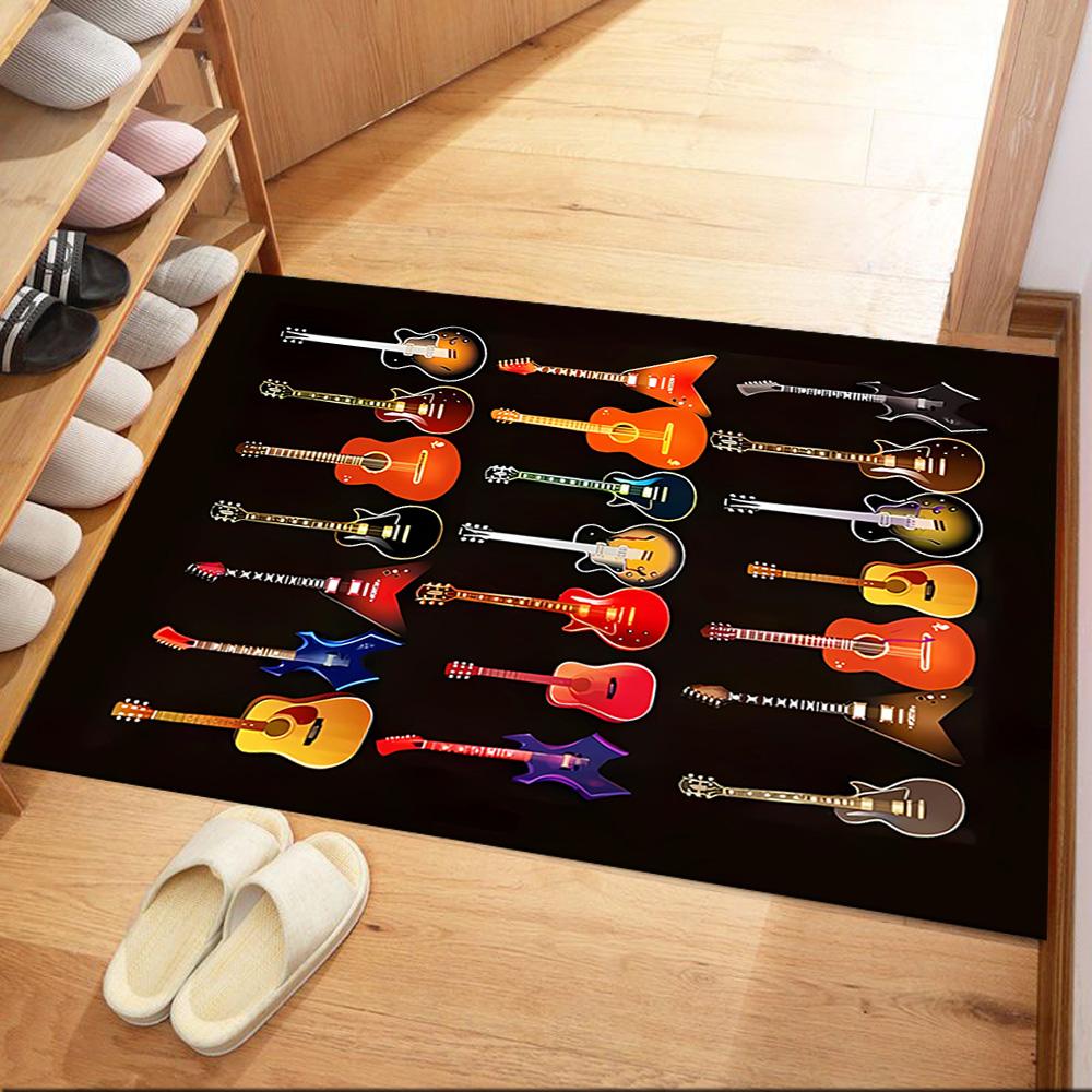 Fantasy Guitar Artwork Floor Mats for Living Room, Bedroom and Room Decoration Are Suitable for Gifts.