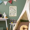 XYDEG Transportation Car Alphabet Numbers Poster Hanger Frame,Baby Boy Nursery Playroom Wall Decor, Nursery Decor,ABC Banner Poster Wall Art with