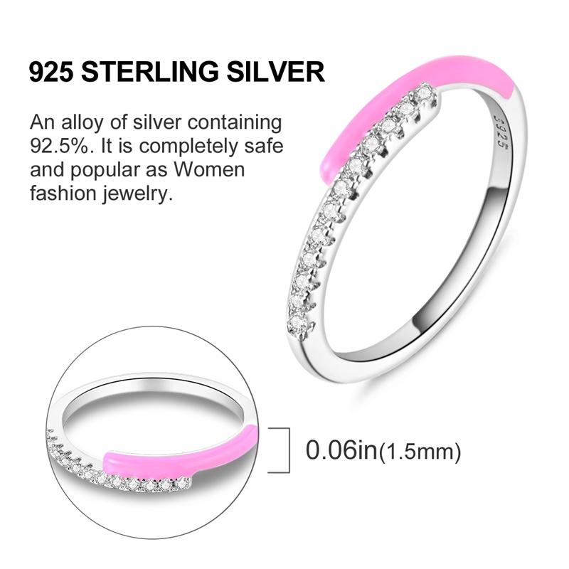 New 925 Silver Rings Zircon Sparkling CZ Rings Rings For Women Original Wedding Fine Jewelry Accessories Gifts