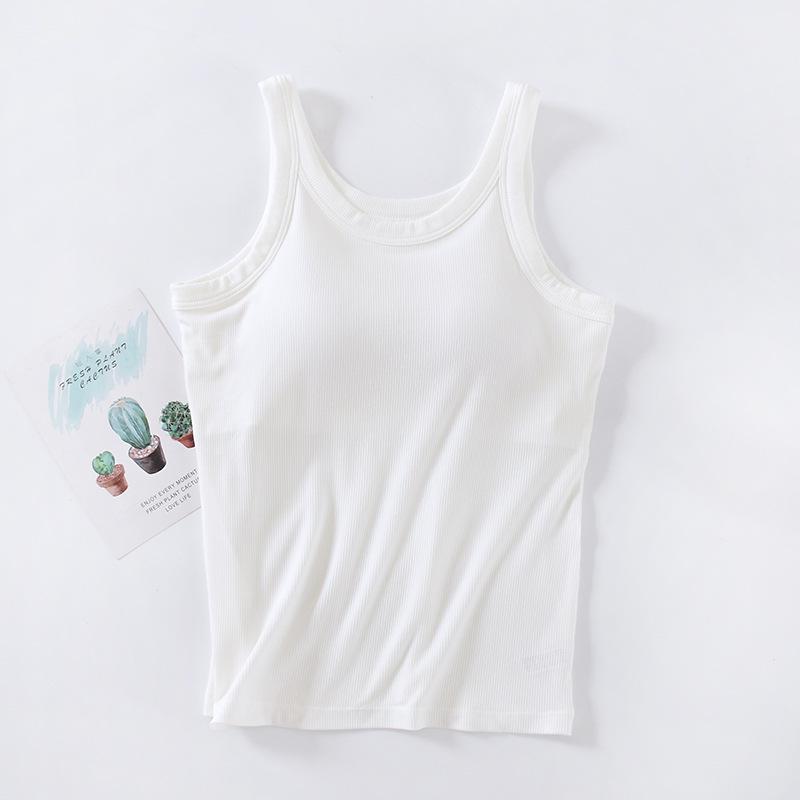 Damenweste mit Brustpolsterung, breiten Trägern und Hosenträgern, integriertem BH, langem Oberteil, rutschfestem Design