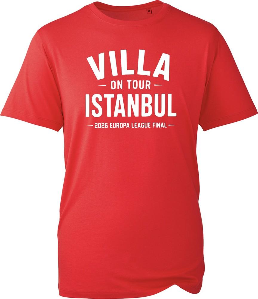 Villa On Tour Istanbul Tshirt 2026 Europa League Final Football Fan Unisex Tee S
