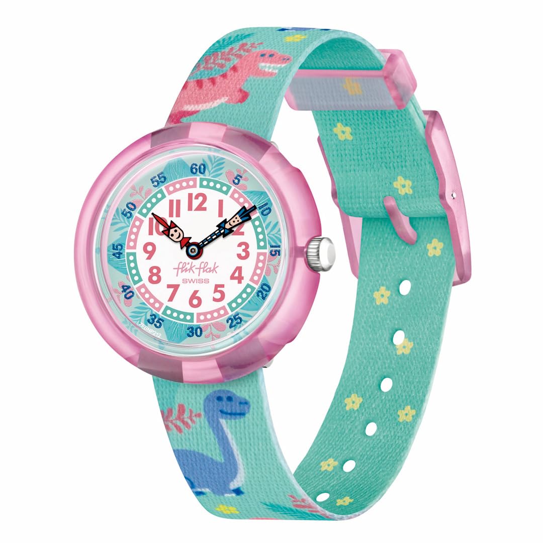 

Часы Flik Flak DINO PARTY FBNP212 Детские зелёный