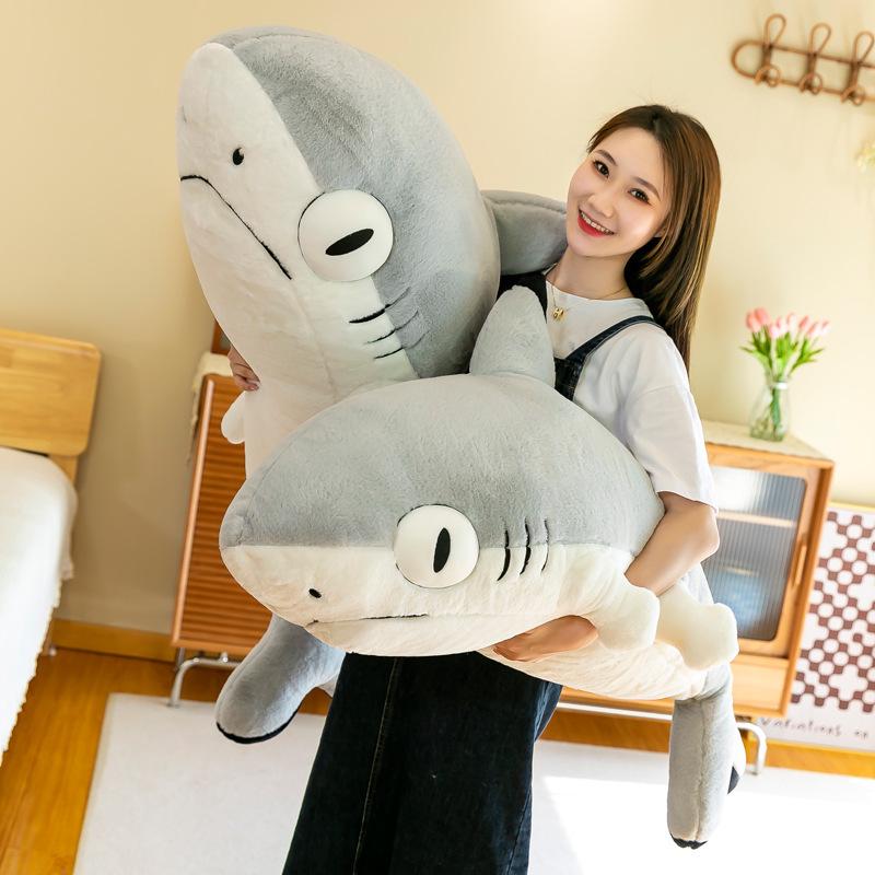 Creative Shark Cat Plush Pillow Toy | Funny Rag Doll & Claw Machine Prize