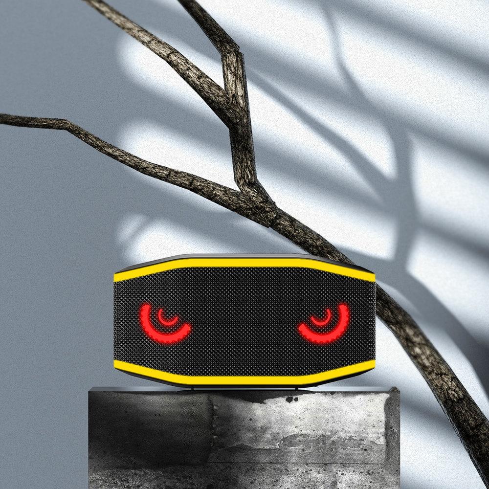 DUDAO Waterproof Ip7 Wireless Speaker Bluetooth 5.0 Rgb 5W 1200Mah Black (Y10Xs-Black)