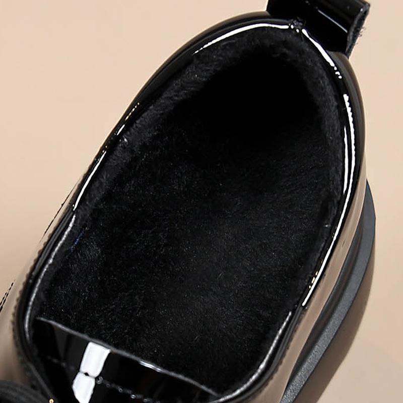 

Yuexinwang genuine leather flat for Huizhou women s shoes Su Yinyin same shoes autumn and winter new front lace-up thick-soled small leather shoes 40