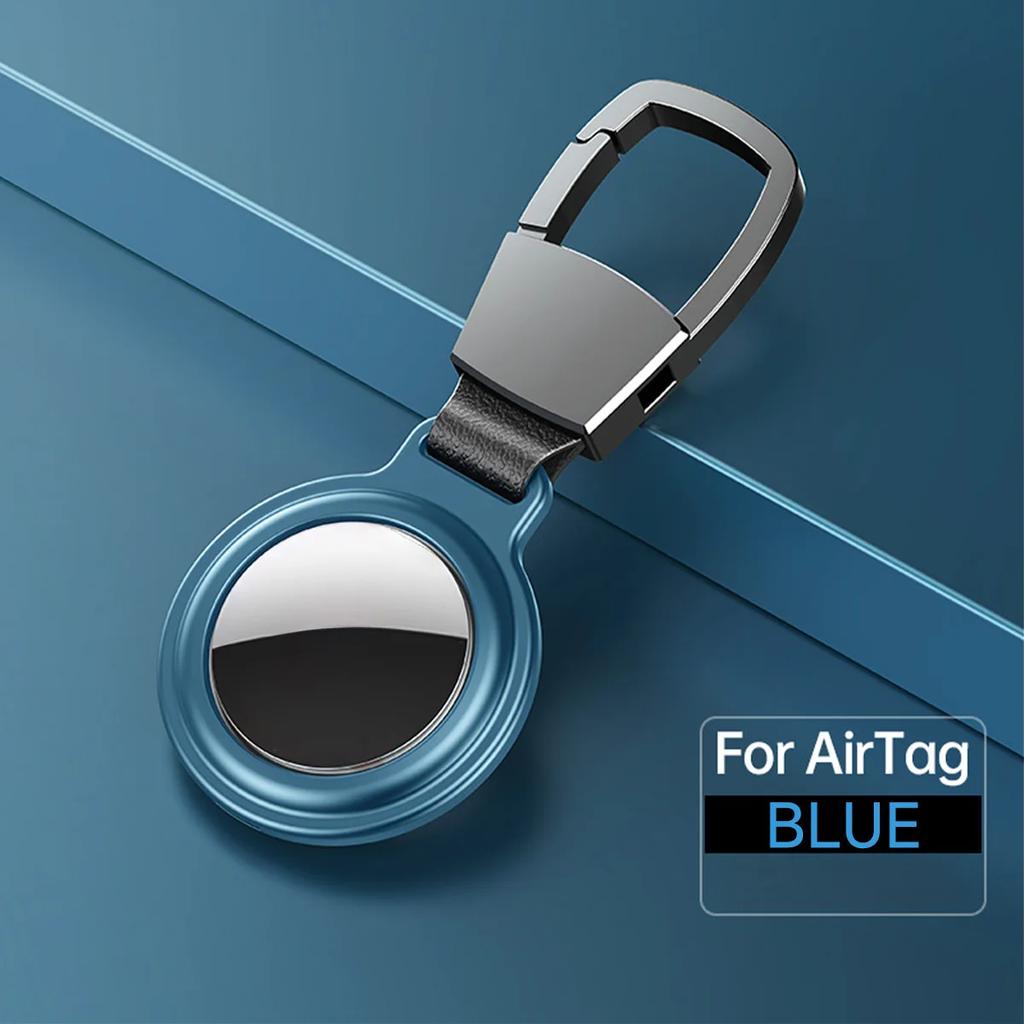 Magnetic Anti-Lost Keychain Holder Case for Apple Airtag Metal Air Tag Dog Cat Pet Collar Locator Tracker Protective Full Cover
