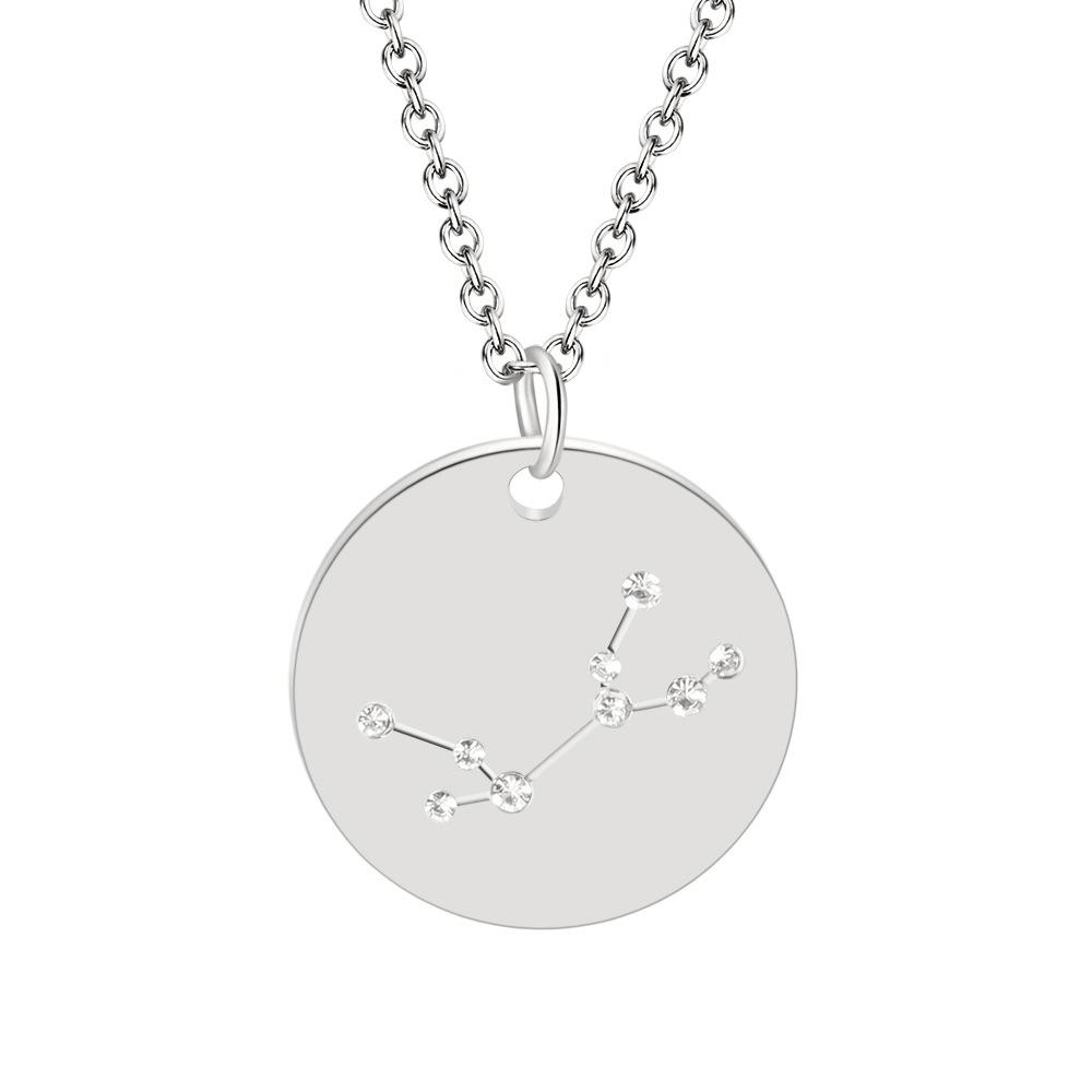 12 náhrdelníků znamení zvěrokruhu se souhvězdími dárkových karet Přívěsek Zlaté řetízky obojek Pro ženy Módní šperky