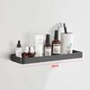 30-50CM Brushed Gold Glass Shelf  Aluminum Bathroom Storage Holder Bath Shower Shelf  Bathroom Shelf Mirror Wall Tray Towel Bar