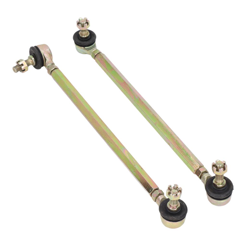 2Pcs 250mm Ball Joint Tie Rod 10mm Thread Steel Alloy for 125cc Quad Dirt Bike ATV Go Kart