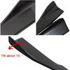 Pair of Car Rear Bumper Lip Diffuser Splitter, Universal Side Skirt Spoiler,Wrap Angle Protector,Bumper Lip Body Kit (Black)