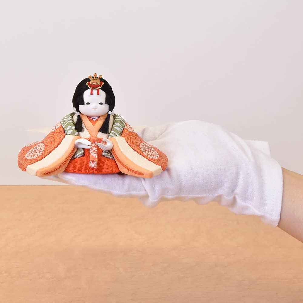 Hina-Puppen, kompakt, rundes Gesicht, Kimekomi, süß, stilvoll, Koichiko, süße Hina-Puppen, Aufbewahrungsdekoration, Mini-Größe, Hina Jinya