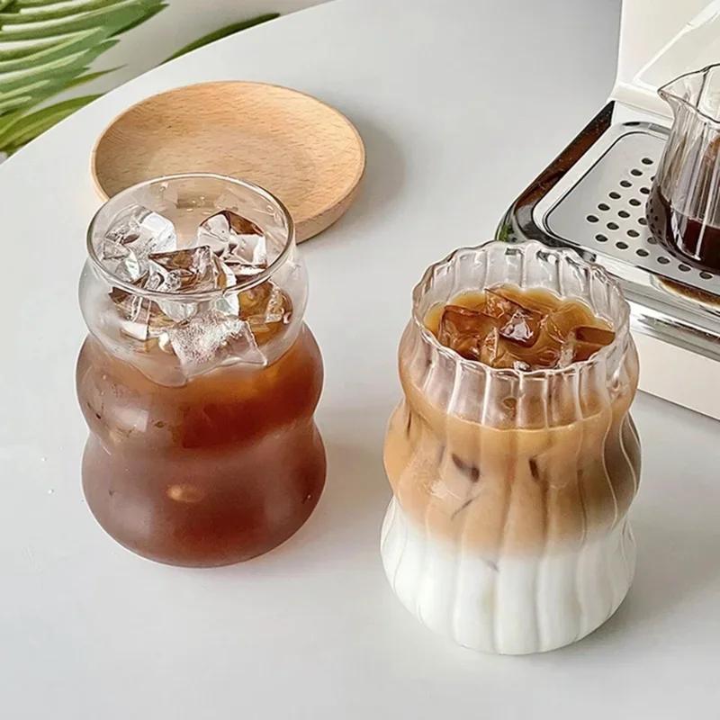 For Creative Glass Cup Transparent Heat-resistant Tumbler Juice Milk Coffee Mug Home Water Glasses Beer Cocktail Glasses Drinkwa