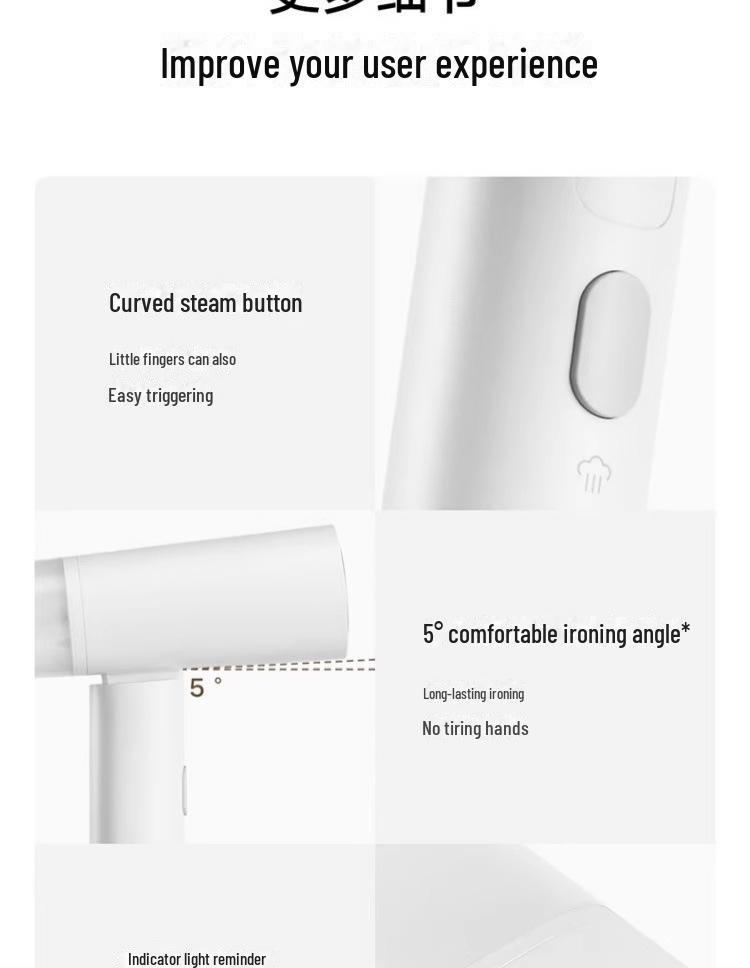 Xiaomi Tragbare Faltbare Handbügeleisenmaschine zur Faltenentfernung