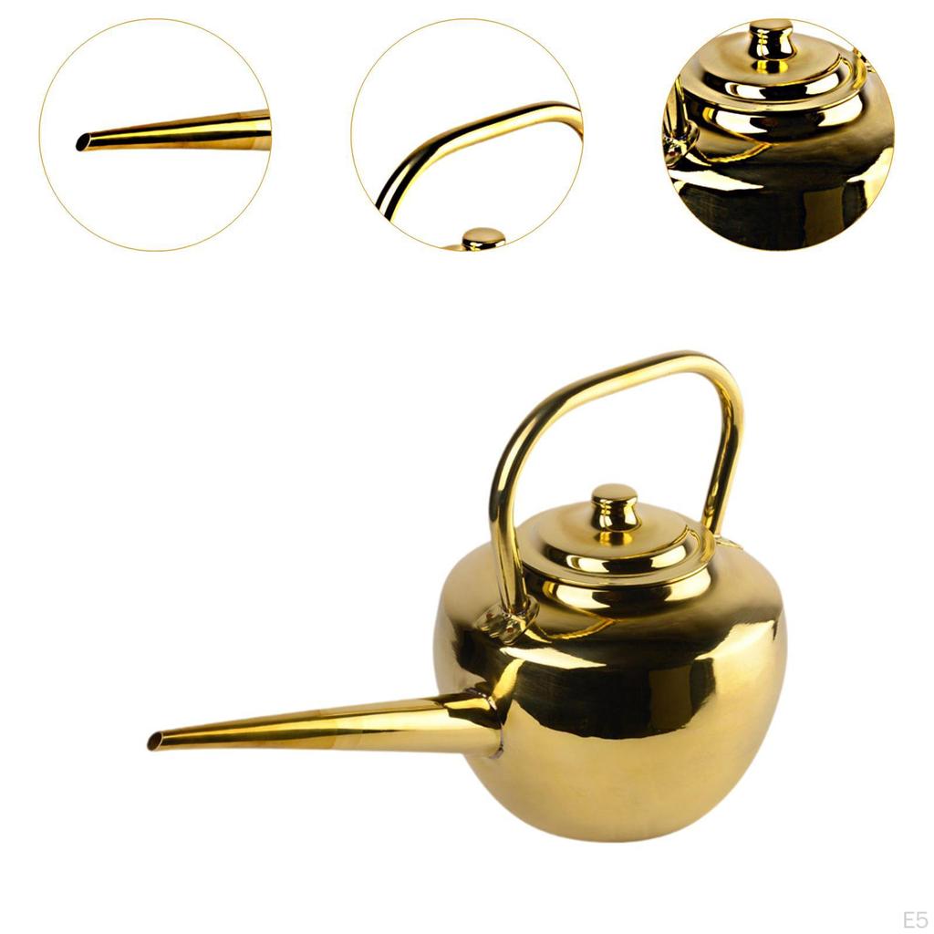 Copper Teapot Coffee Pot Kung Fu Tea Kettle for House Outdoor Restaurant Home